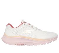 Skechers Women's GO RUN Consistent 2.0 - Mile Marker Sneaker in Natural/Pink, Size 6 | Textile/Synthetic, Machine Washable