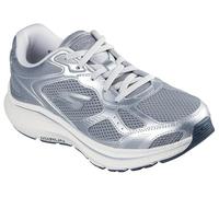 Skechers Women's GO RUN Consistent 2.0 - Volt Sneaker in Gray/Silver, Size 6.5 | Leather/Textile/Synthetic