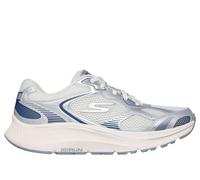 Skechers Women's Go Run Consistent 2.0 Volt Sneaker, Silver Leather/Navy Trim, 6 UK