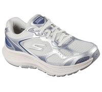 Skechers Women's Go Run Consistent 2.0 Volt Sneaker, Silver Leather/Navy Trim, 6.5 UK