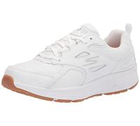 Skechers Women's GO Run CONSISTENT Broad Spectrum Sneaker, White Leather/Trim, 6 UK