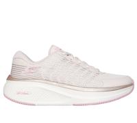 Skechers Women's Go Run Elevate 2.0 Badric Sneaker, Natural Textile/Pink Trim, 7 UK