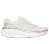 Skechers Women's Go Run Elevate 2.0 Badric Sneaker, Natural Textile/Pink Trim, 3 UK