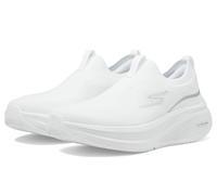 Skechers Women's Sneaker Go Run Elevate 2.0 Cadena White Textile/Silver Trim UK 8