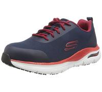 Skechers Work FIT SR Ringstap Mens Textile Lace-Up Arch Navy/Red Safety Trainers
