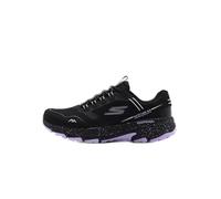 Skechers Women's Go Run Trail Altitude 2.0 Ravine Sneaker, Black Leather/Lavender Trim, 8 UK
