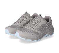 Skechers Women's Go Run Trail Altitude 2.0 Ravine Trekking Low Cut Shoes, Gray Leather/Blue Trim, 8 UK