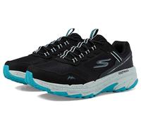 Skechers Women's GO RUN Trail Altitude 2.0 - Ravine Shoes in Black/Aqua, Size 7 | Leather/Synthetic/Textile, Vegan