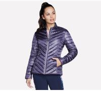 Skechers Women's GO SHIELD Shine Jacket in Purple/Charcoal, Size Medium | Nylon