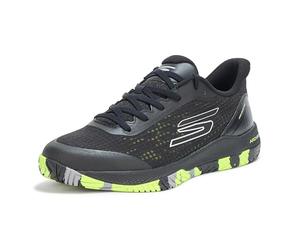 Skechers Women's Go Train Arch Fit Viper Court Pro-Pickleball Sneaker, Black, 3 UK
