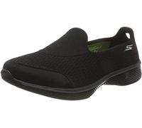 Skechers Women's Go Walk 4 - Pursuit Slip On Trainers, Black Black Textile Trim Bbk, 5.5 UK