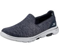 Skechers Women's Go Walk 5 Honor Sneaker, Navy/White, 7 UK Wide