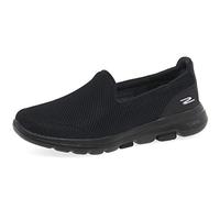 Skechers Women's GO Walk 5 Slip On Trainers, Black Textile Trim, 4 UK