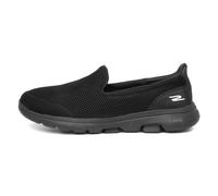 Skechers Women's GO Walk 5 Slip On Trainers, Black Textile Trim, 9 UK Wide
