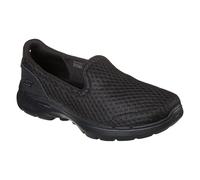 Skechers Womens Go Walk 6 Big Splash Sneaker, Black Textile Trim, 8 UK