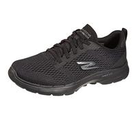 Skechers Women's Go Walk 6 Bold Vision Road Running Shoe, Black Textile/Trim, 6.5 UK