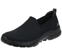 Skechers Women's Go Walk 6-Clear Virtue Sneaker, Black, 4 UK