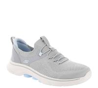 Skechers Women's Go Walk 7 Abie Sneaker, Grey Light Blue, 5.5 UK