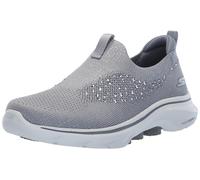 Skechers Women's GO Walk 7 Bling Sneaker, Gray, 5 UK