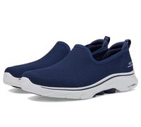 Skechers Women's Go Walk 7 - Ivy Casual Slip On Walking Sneaker, Navy/White, 6.5