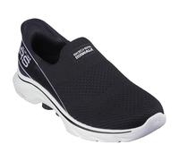 (4 (Adults')) GO WALK 7 - Mia | Black/White | Womens Slip Ins Trainers