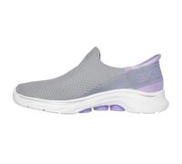 Skechers Women's GO Walk 7 MIA, Gray Textile/Lavender Trim, 3 UK
