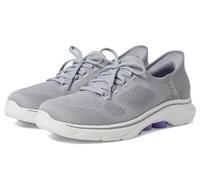 Skechers Women's GO Walk 7 VIA Sneaker, Gray, 4 UK