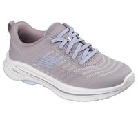 Skechers Women's Go Walk 8 Britt Sneaker, Taupe Textile/Blue Trim, 6.5 UK