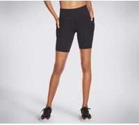 Skechers Women's GO WALK 8 inch Walk Short in Black, Size XL | Nylon/Spandex
