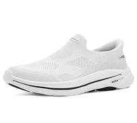 Skechers Women's Go Walk 8 Nova Slip-in Trainers, White Black Textile/Trim, 7 UK