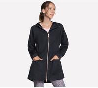 Skechers Women's GO WALK Anorak Jacket in Black, Size Large | Nylon