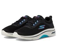 Skechers Women's Go Walk Arch Fit 2.0 Balin Sneaker, Black/Multi, 7.5 UK