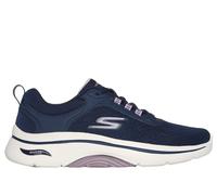 Skechers Women's GO WALK Arch Fit 2.0 - Balin Sneaker in Navy Blue/Lavender, Size 4.5 | Textile/Synthetic, Vegan, Machine Washable