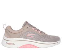 Skechers Women's GO WALK Arch Fit 2.0 - Balin Sneaker in Taupe, Size 5 | Textile/Synthetic, Vegan, Machine Washable