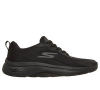Skechers Women's GO WALK Arch Fit 2.0 - Cassy Sneaker in Black, Size 5 | Textile/Synthetic, Vegan, Machine Washable