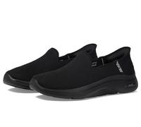 Skechers Women's Go Walk Arch Fit 2.0 - Delara Black Low Top Sneaker Shoes 8