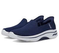 Skechers Women's Go Walk Arch Fit 2.0 Delara Hands Free Slip-ins Sneaker, Navy/White, 3.5 UK Wide