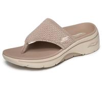 Skechers Women's Go Walk Arch Fit 2.0 Sandal Carrie, Taupe Textile, 7 UK