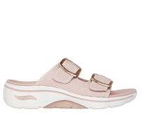 Skechers Women's GO WALK Arch Fit 2.0 Sandal - Chloe Sandals in Blush Pink, Size 3 | Textile/Metal, Vegan, Machine Washable