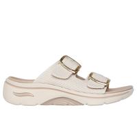 Skechers Women's Two Band Slide Sandal, Natural, 2 UK