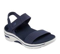 Women's Skechers GO WALK ARCH FIT 2.0 SANDAL - ANNIE Womens Sandals Navy/Grey/Pink - Blue - Size: 3