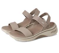 Skechers Women's GO Walk Arch FIT 2.0 Sandal, Taupe, 8 UK