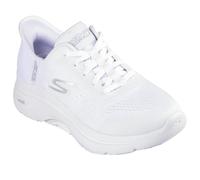Skechers Women's Slip-ins: GO WALK Arch Fit 2.0 Sneaker in White, Size 4 | Textile/Synthetic, Vegan, Machine Washable
