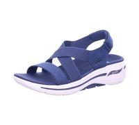 Skechers Women's Go Walk Arch Fit Flat Sandal, Navy Textile, 5 UK