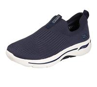 Skechers Women's Go Walk Arch Fit Iconic Sneaker, Navy Textile Trim, 3 UK