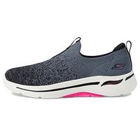Skechers Women's Go Walk Arch Fit Lunar Views Sneaker, Black, 2.5 UK