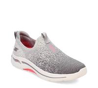 Skechers Women's Go Walk Arch Fit Lunar Views Sneaker, Gray, 8 UK