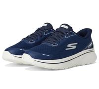 Skechers Women's Go Walk Arch Fit N-Joy Emory Sneaker, Navy Textile/White Trim, 4.5 UK