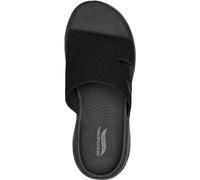 Skechers Arch Fit Joyful BBK Black Womens Slide Sandals 140274 in a Plain Textile in Size 8