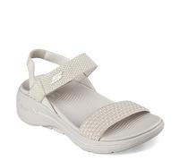 Skechers Women's Go Walk Arch Fit Sandal Polished Sandals, beige, 7 UK